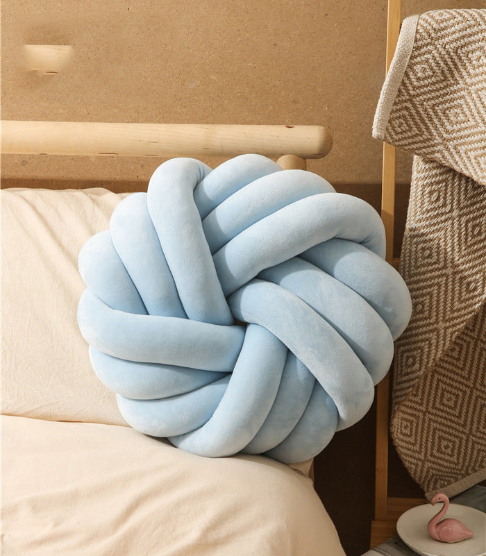 Luxe Nordic Velvet Knot Pillow