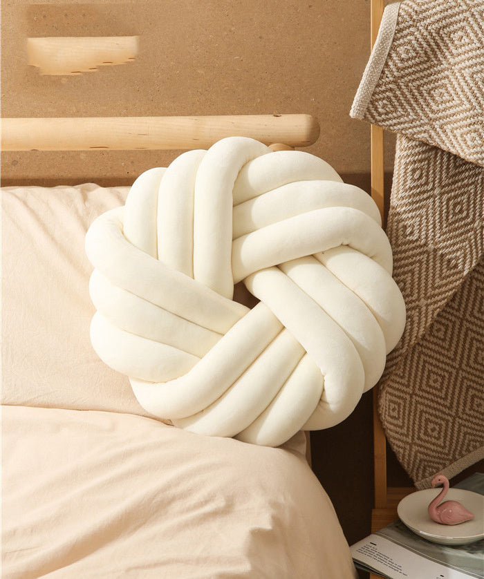 Luxe Nordic Velvet Knot Pillow