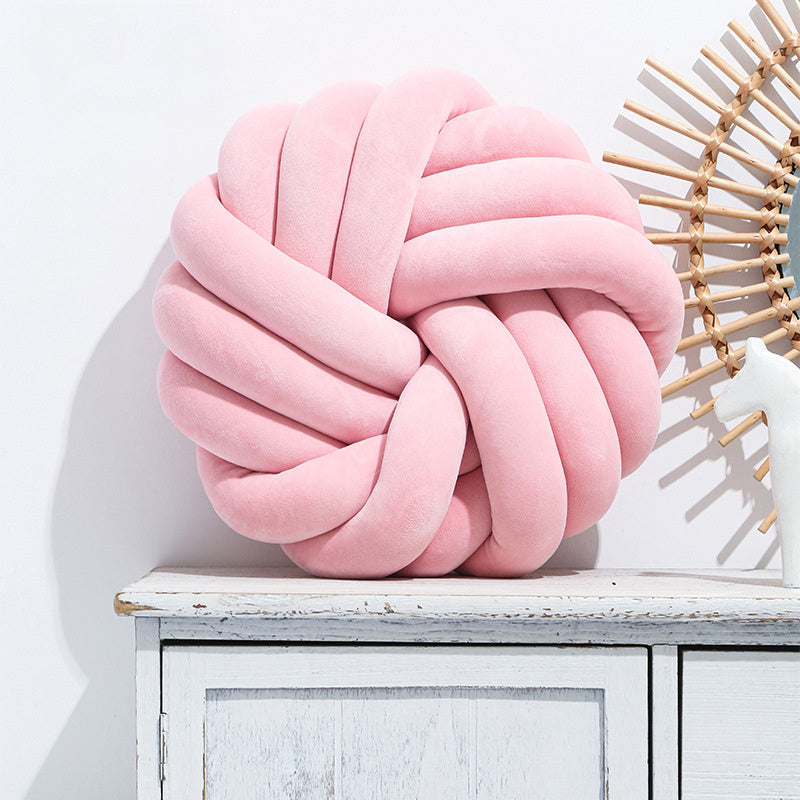 Luxe Nordic Velvet Knot Pillow