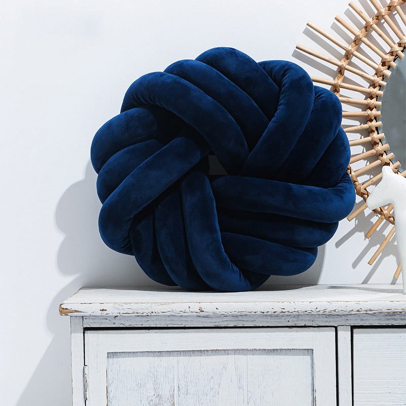 Luxe Nordic Velvet Knot Pillow