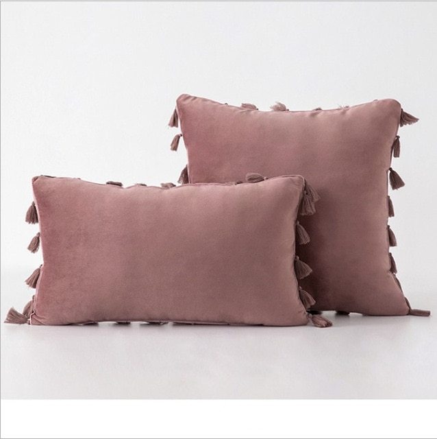 Velvet Tassel pillowcase