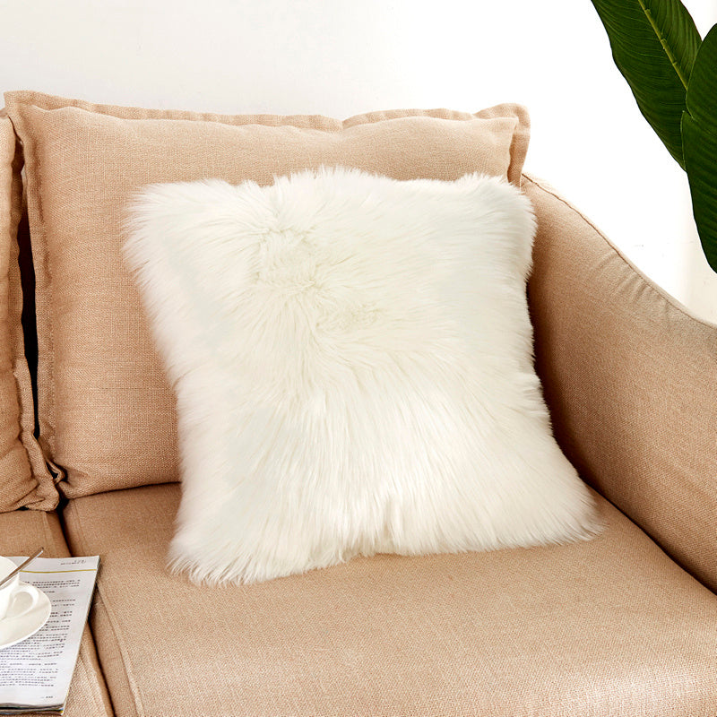 Fluffy Fur Pillow Cover