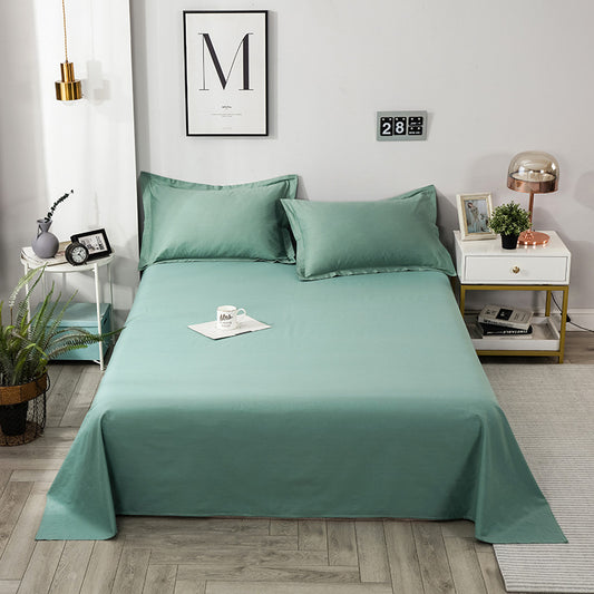 Solid Color Cotton Bed Sheet