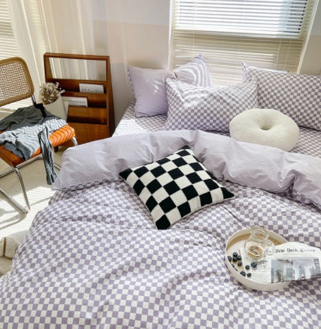 Checkerboard Retro Bedding Set