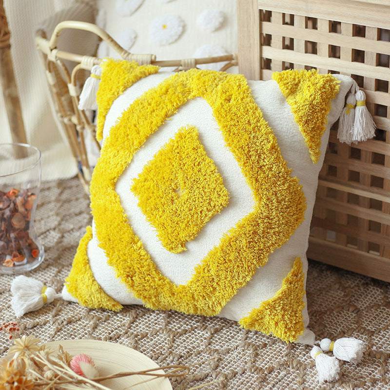 Bohemian Style Tassel Pillow