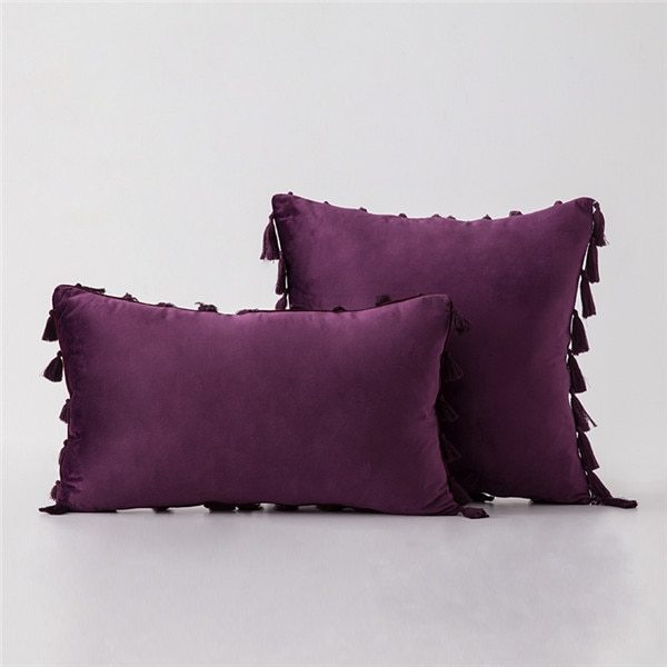 Velvet Tassel pillowcase