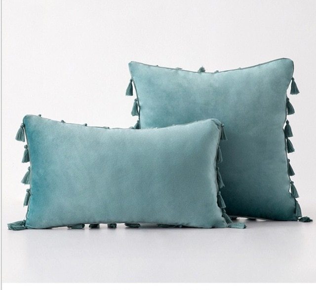 Velvet Tassel pillowcase