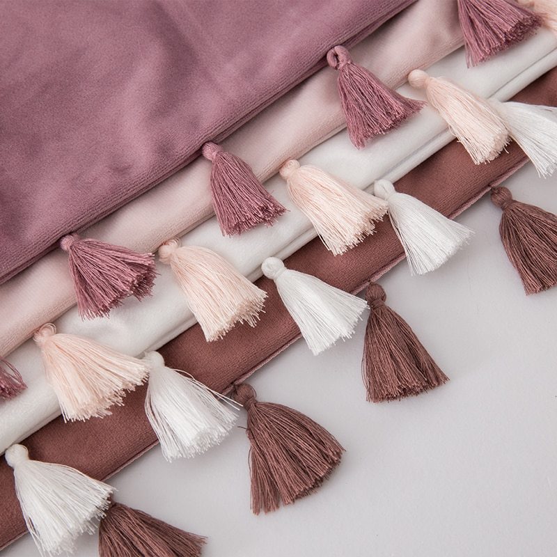 Velvet Tassel pillowcase