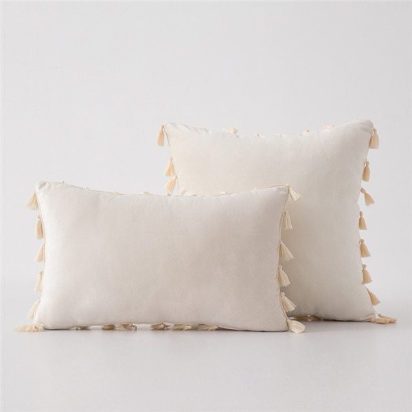 Velvet Tassel pillowcase