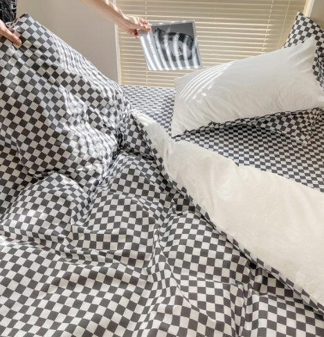 Checkerboard Retro Bedding Set