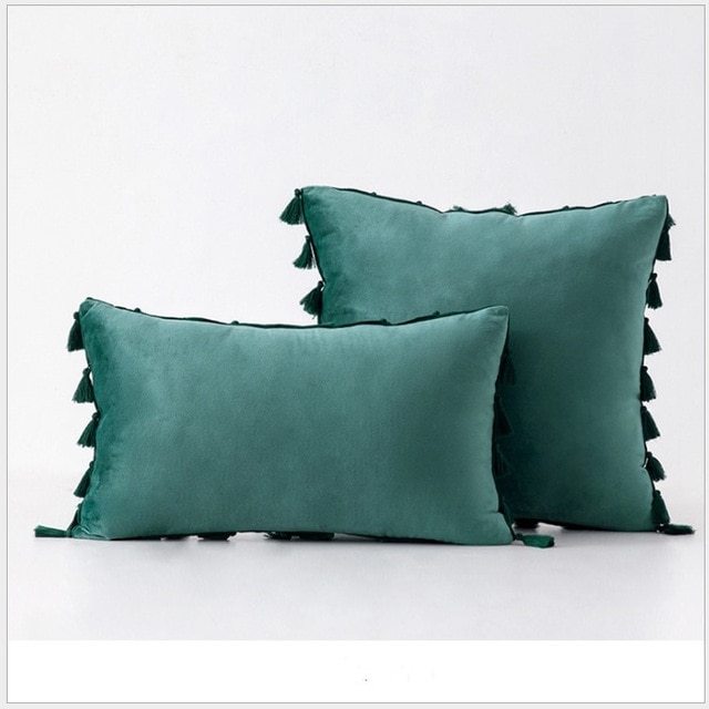 Velvet Tassel pillowcase