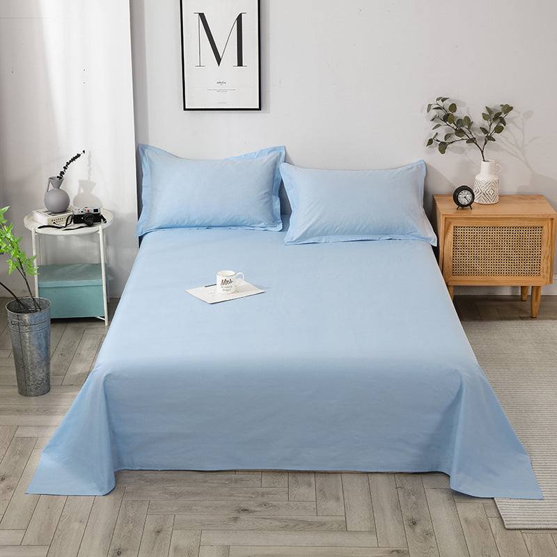 Solid Color Cotton Bed Sheet