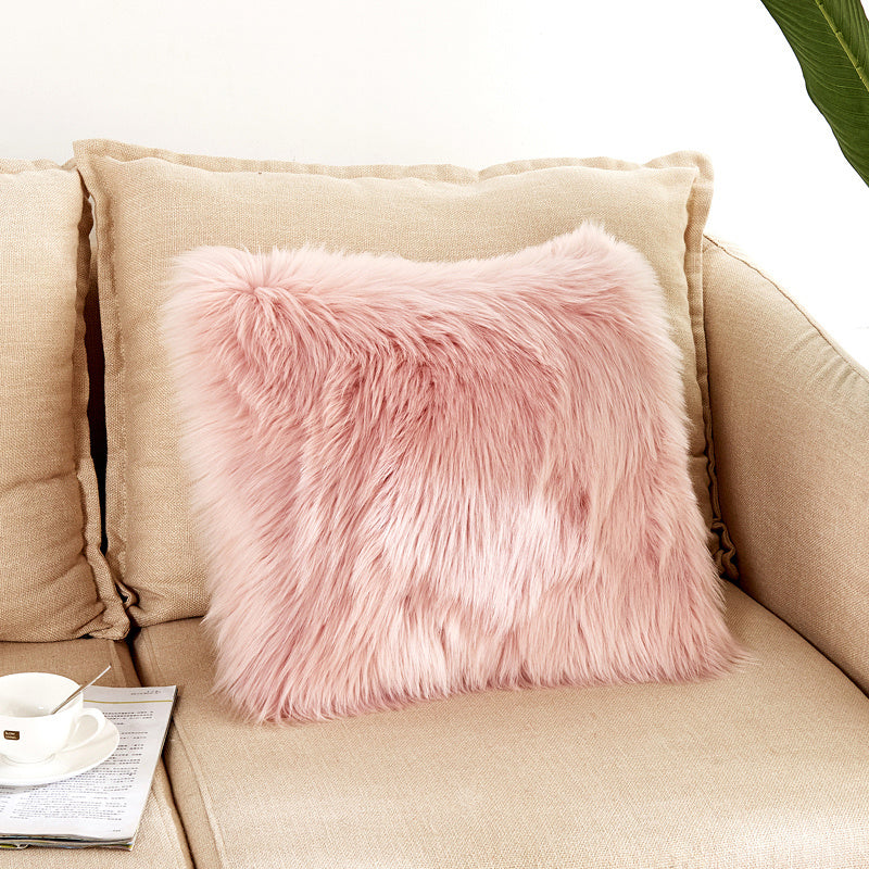 Fluffy Fur Pillow Cover