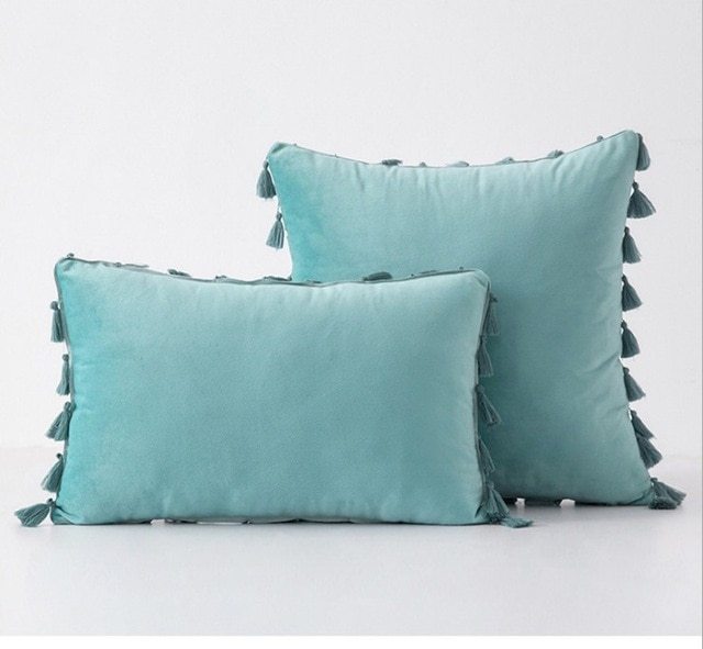 Velvet Tassel pillowcase