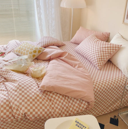 Checkerboard Retro Bedding Set