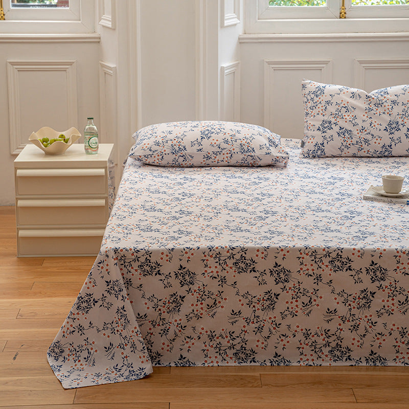 Comfort Flower Cotton Bed Sheet