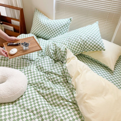 Checkerboard Retro Bedding Set