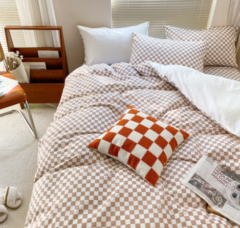 Checkerboard Retro Bedding Set